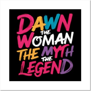 Dawn the Woman the myth the legend  Gradient color Posters and Art